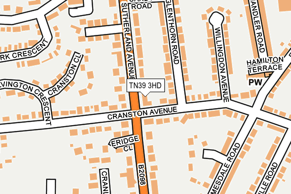 TN39 3HD map - OS OpenMap – Local (Ordnance Survey) TN39 3HD map - OS OpenMap – Local (Ordnance Survey)