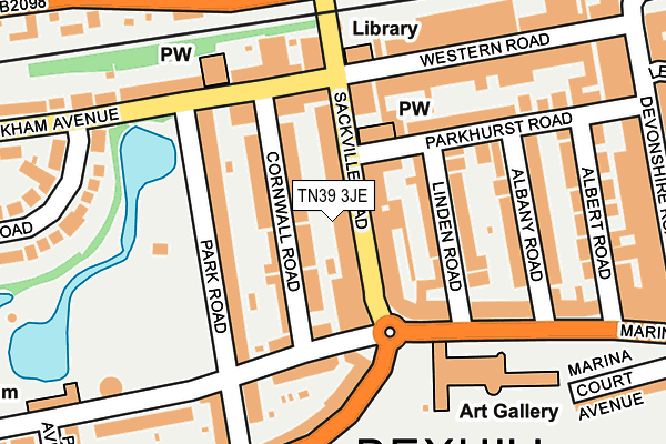 TN39 3JE map - OS OpenMap – Local (Ordnance Survey) TN39 3JE map - OS OpenMap – Local (Ordnance Survey)