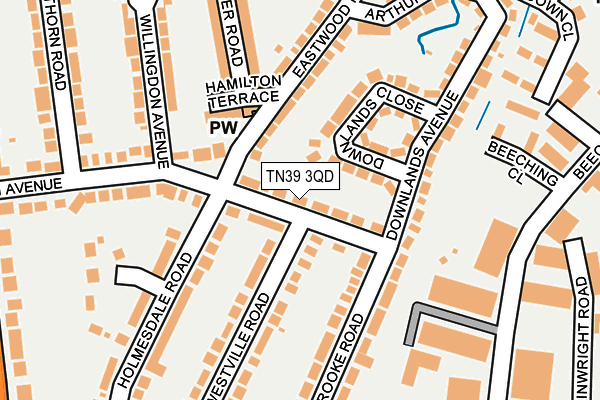 TN39 3QD map - OS OpenMap – Local (Ordnance Survey) TN39 3QD map - OS OpenMap – Local (Ordnance Survey)