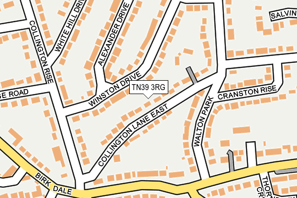TN39 3RG map - OS OpenMap – Local (Ordnance Survey) TN39 3RG map - OS OpenMap – Local (Ordnance Survey)