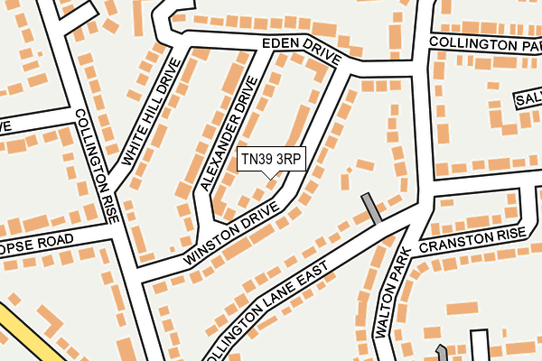 TN39 3RP map - OS OpenMap – Local (Ordnance Survey) TN39 3RP map - OS OpenMap – Local (Ordnance Survey)