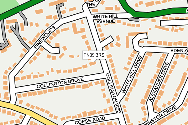 TN39 3RS map - OS OpenMap – Local (Ordnance Survey) TN39 3RS map - OS OpenMap – Local (Ordnance Survey)