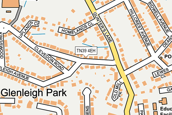 TN39 4EH map - OS OpenMap – Local (Ordnance Survey) TN39 4EH map - OS OpenMap – Local (Ordnance Survey)