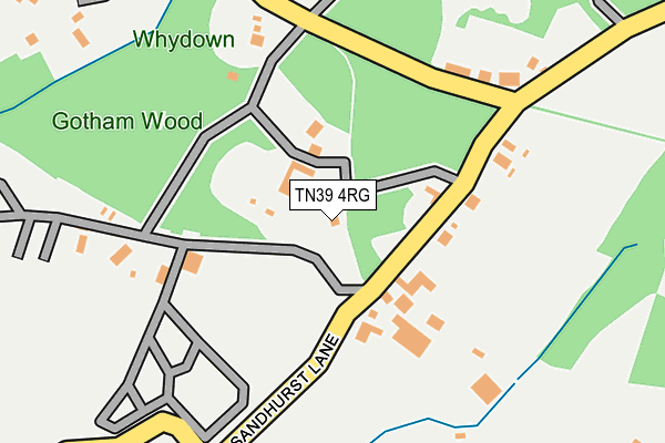 TN39 4RG map - OS OpenMap – Local (Ordnance Survey) TN39 4RG map - OS OpenMap – Local (Ordnance Survey)