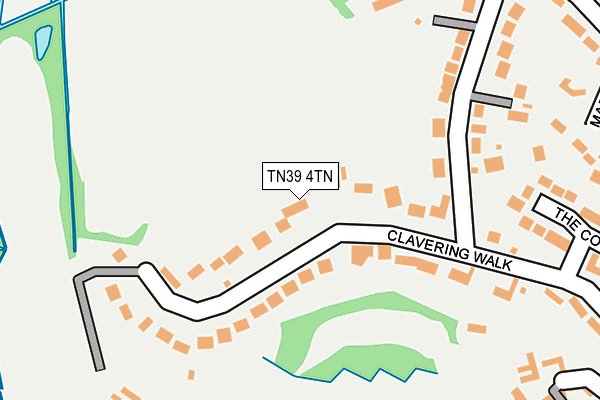 TN39 4TN map - OS OpenMap – Local (Ordnance Survey) TN39 4TN map - OS OpenMap – Local (Ordnance Survey)