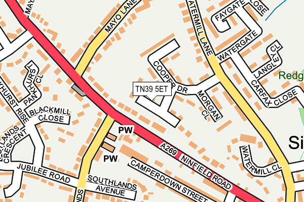 TN39 5ET map - OS OpenMap – Local (Ordnance Survey) TN39 5ET map - OS OpenMap – Local (Ordnance Survey)
