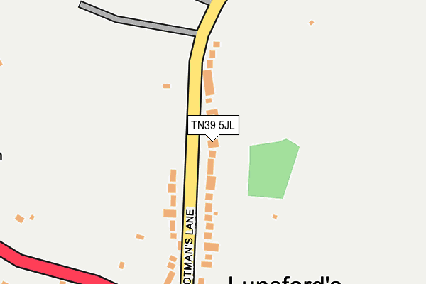 TN39 5JL map - OS OpenMap – Local (Ordnance Survey) TN39 5JL map - OS OpenMap – Local (Ordnance Survey)