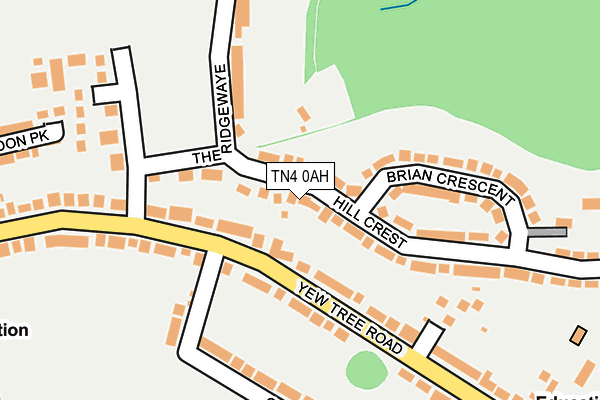 TN4 0AH map - OS OpenMap – Local (Ordnance Survey) TN4 0AH map - OS OpenMap – Local (Ordnance Survey)