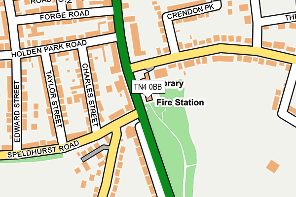 TN4 0BB map - OS OpenMap – Local (Ordnance Survey) TN4 0BB map - OS OpenMap – Local (Ordnance Survey)