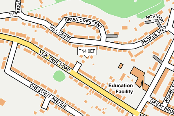 TN4 0EF map - OS OpenMap – Local (Ordnance Survey) TN4 0EF map - OS OpenMap – Local (Ordnance Survey)