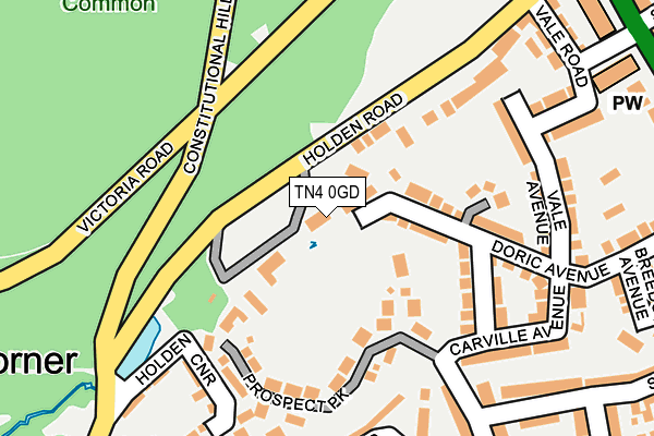 TN4 0GD map - OS OpenMap – Local (Ordnance Survey) TN4 0GD map - OS OpenMap – Local (Ordnance Survey)