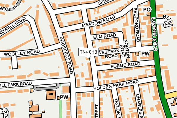 TN4 0HB map - OS OpenMap – Local (Ordnance Survey) TN4 0HB map - OS OpenMap – Local (Ordnance Survey)