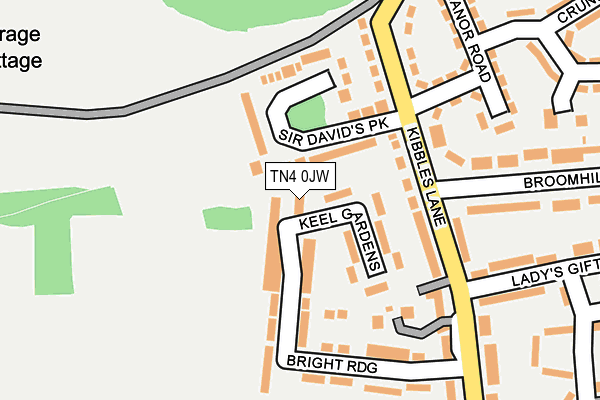 TN4 0JW map - OS OpenMap – Local (Ordnance Survey) TN4 0JW map - OS OpenMap – Local (Ordnance Survey)