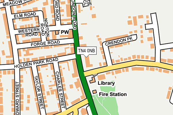 TN4 0NB map - OS OpenMap – Local (Ordnance Survey) TN4 0NB map - OS OpenMap – Local (Ordnance Survey)