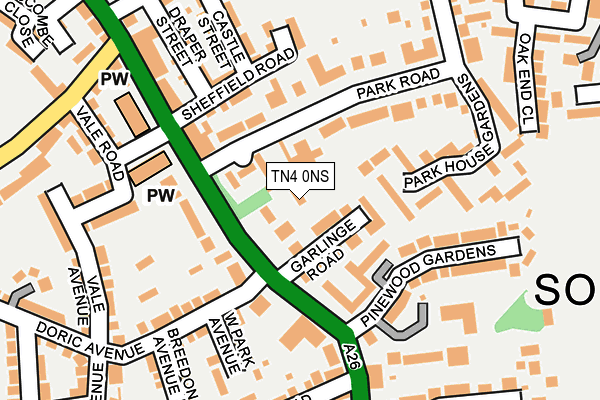 TN4 0NS map - OS OpenMap – Local (Ordnance Survey) TN4 0NS map - OS OpenMap – Local (Ordnance Survey)