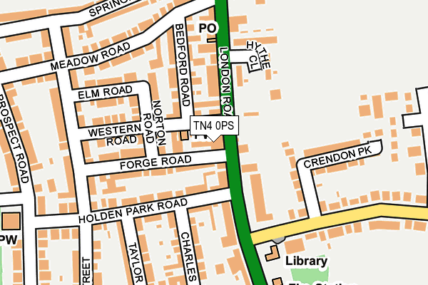 TN4 0PS map - OS OpenMap – Local (Ordnance Survey) TN4 0PS map - OS OpenMap – Local (Ordnance Survey)