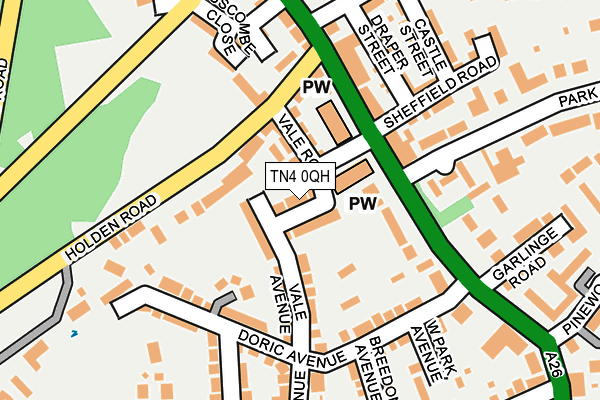 TN4 0QH map - OS OpenMap – Local (Ordnance Survey) TN4 0QH map - OS OpenMap – Local (Ordnance Survey)
