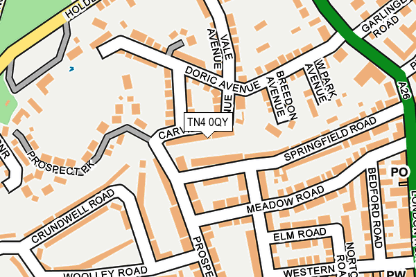 TN4 0QY map - OS OpenMap – Local (Ordnance Survey) TN4 0QY map - OS OpenMap – Local (Ordnance Survey)