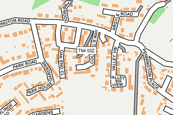 TN4 0SZ map - OS OpenMap – Local (Ordnance Survey) TN4 0SZ map - OS OpenMap – Local (Ordnance Survey)