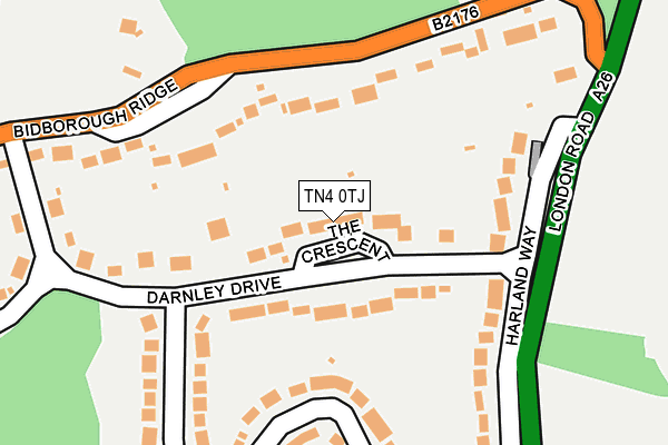 TN4 0TJ map - OS OpenMap – Local (Ordnance Survey) TN4 0TJ map - OS OpenMap – Local (Ordnance Survey)