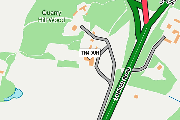 TN4 0UH map - OS OpenMap – Local (Ordnance Survey) TN4 0UH map - OS OpenMap – Local (Ordnance Survey)