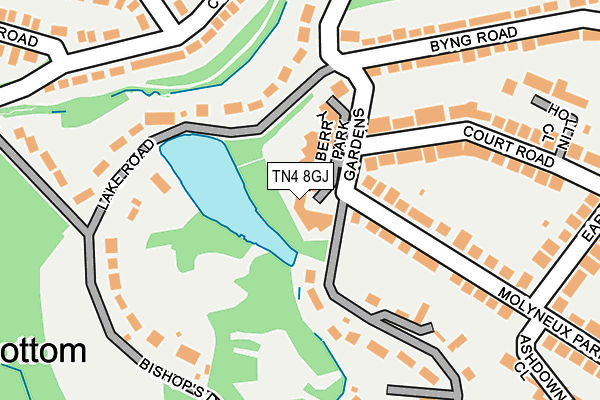 TN4 8GJ map - OS OpenMap – Local (Ordnance Survey) TN4 8GJ map - OS OpenMap – Local (Ordnance Survey)