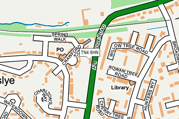 TN4 8HN map - OS OpenMap – Local (Ordnance Survey)