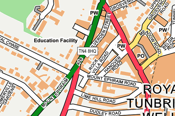 TN4 8HQ map - OS OpenMap – Local (Ordnance Survey) TN4 8HQ map - OS OpenMap – Local (Ordnance Survey)