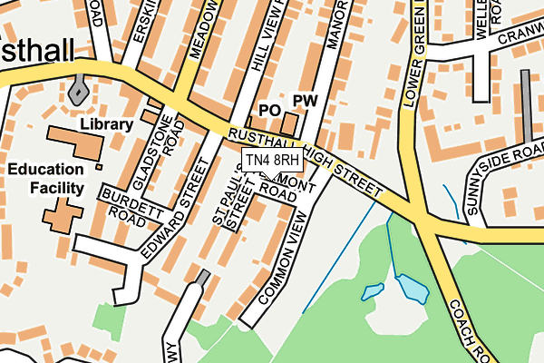 TN4 8RH map - OS OpenMap – Local (Ordnance Survey) TN4 8RH map - OS OpenMap – Local (Ordnance Survey)