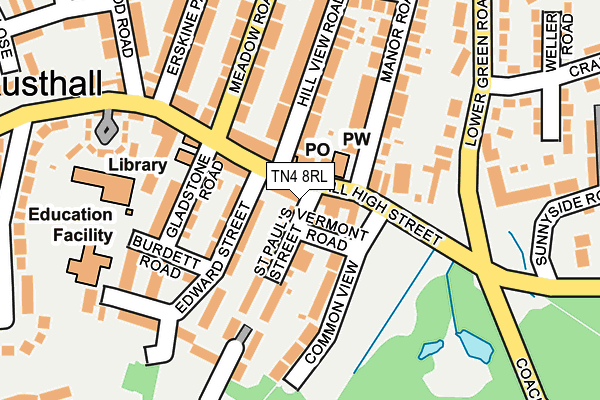 TN4 8RL map - OS OpenMap – Local (Ordnance Survey) TN4 8RL map - OS OpenMap – Local (Ordnance Survey)