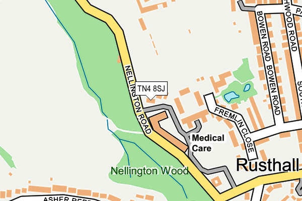 TN4 8SJ map - OS OpenMap – Local (Ordnance Survey) TN4 8SJ map - OS OpenMap – Local (Ordnance Survey)