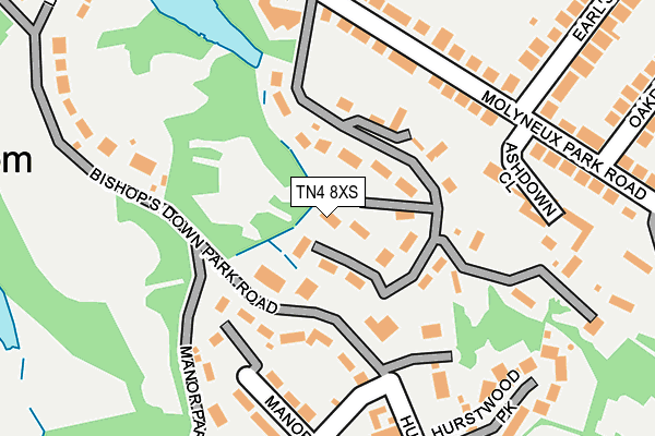 TN4 8XS map - OS OpenMap – Local (Ordnance Survey) TN4 8XS map - OS OpenMap – Local (Ordnance Survey)