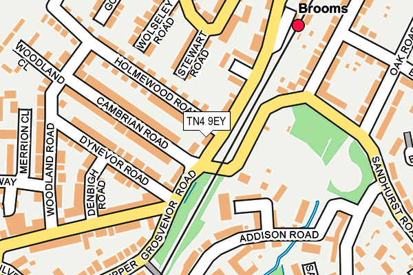 TN4 9EY map - OS OpenMap – Local (Ordnance Survey) TN4 9EY map - OS OpenMap – Local (Ordnance Survey)