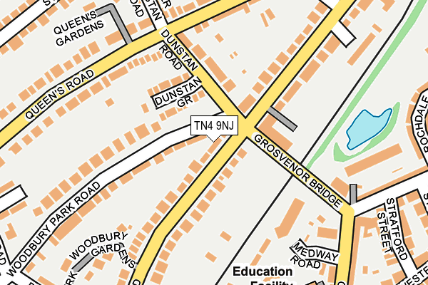 TN4 9NJ map - OS OpenMap – Local (Ordnance Survey) TN4 9NJ map - OS OpenMap – Local (Ordnance Survey)