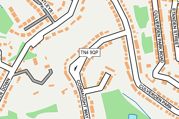 TN4 9QP map - OS OpenMap – Local (Ordnance Survey) TN4 9QP map - OS OpenMap – Local (Ordnance Survey)