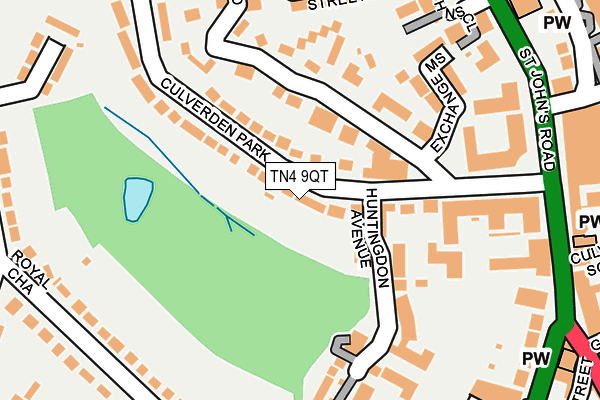 TN4 9QT map - OS OpenMap – Local (Ordnance Survey) TN4 9QT map - OS OpenMap – Local (Ordnance Survey)