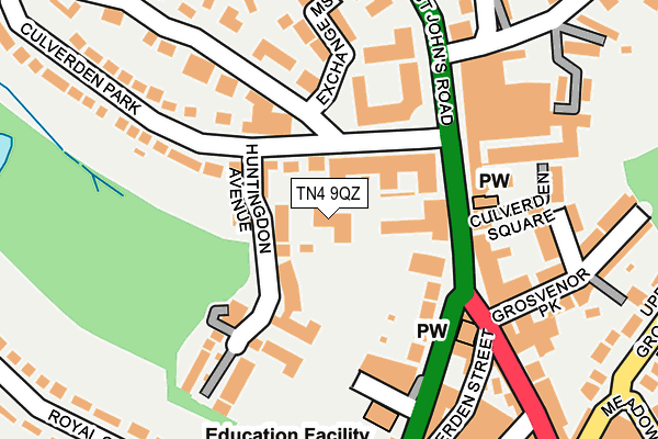 TN4 9QZ map - OS OpenMap – Local (Ordnance Survey) TN4 9QZ map - OS OpenMap – Local (Ordnance Survey)