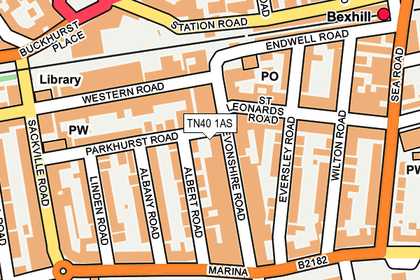 TN40 1AS map - OS OpenMap – Local (Ordnance Survey) TN40 1AS map - OS OpenMap – Local (Ordnance Survey)