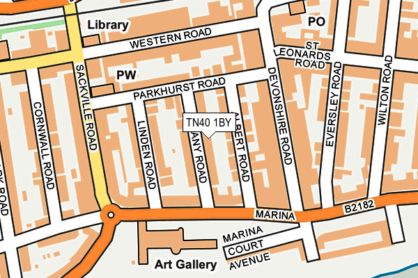 TN40 1BY map - OS OpenMap – Local (Ordnance Survey) TN40 1BY map - OS OpenMap – Local (Ordnance Survey)
