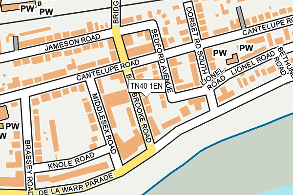 TN40 1EN map - OS OpenMap – Local (Ordnance Survey) TN40 1EN map - OS OpenMap – Local (Ordnance Survey)