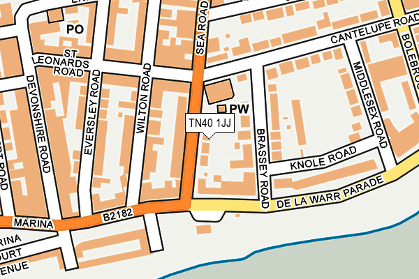 TN40 1JJ map - OS OpenMap – Local (Ordnance Survey) TN40 1JJ map - OS OpenMap – Local (Ordnance Survey)