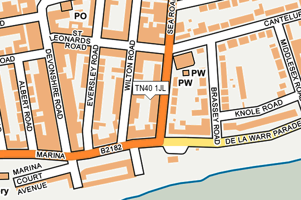 TN40 1JL map - OS OpenMap – Local (Ordnance Survey) TN40 1JL map - OS OpenMap – Local (Ordnance Survey)