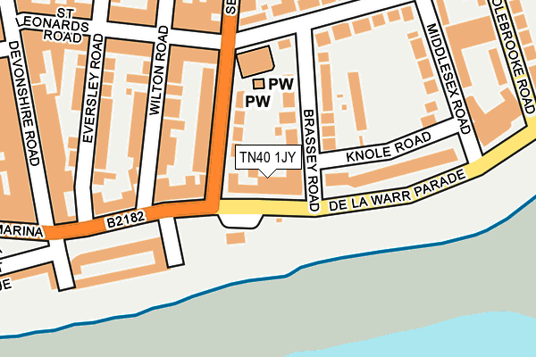 TN40 1JY map - OS OpenMap – Local (Ordnance Survey) TN40 1JY map - OS OpenMap – Local (Ordnance Survey)