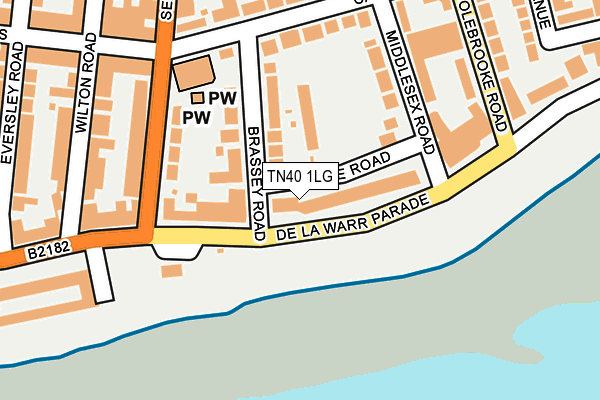 TN40 1LG map - OS OpenMap – Local (Ordnance Survey) TN40 1LG map - OS OpenMap – Local (Ordnance Survey)