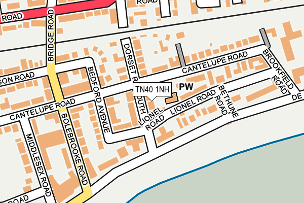 TN40 1NH map - OS OpenMap – Local (Ordnance Survey) TN40 1NH map - OS OpenMap – Local (Ordnance Survey)