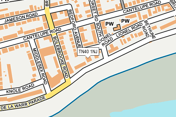 TN40 1NJ map - OS OpenMap – Local (Ordnance Survey) TN40 1NJ map - OS OpenMap – Local (Ordnance Survey)