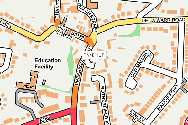 TN40 1UT map - OS OpenMap – Local (Ordnance Survey) TN40 1UT map - OS OpenMap – Local (Ordnance Survey)