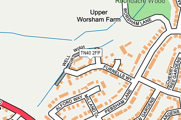 TN40 2FP map - OS OpenMap – Local (Ordnance Survey) TN40 2FP map - OS OpenMap – Local (Ordnance Survey)