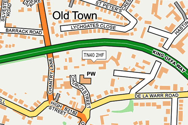 TN40 2HF map - OS OpenMap – Local (Ordnance Survey) TN40 2HF map - OS OpenMap – Local (Ordnance Survey)