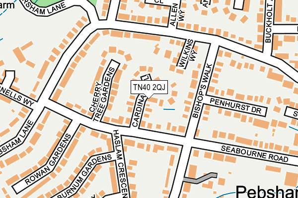 TN40 2QJ map - OS OpenMap – Local (Ordnance Survey) TN40 2QJ map - OS OpenMap – Local (Ordnance Survey)